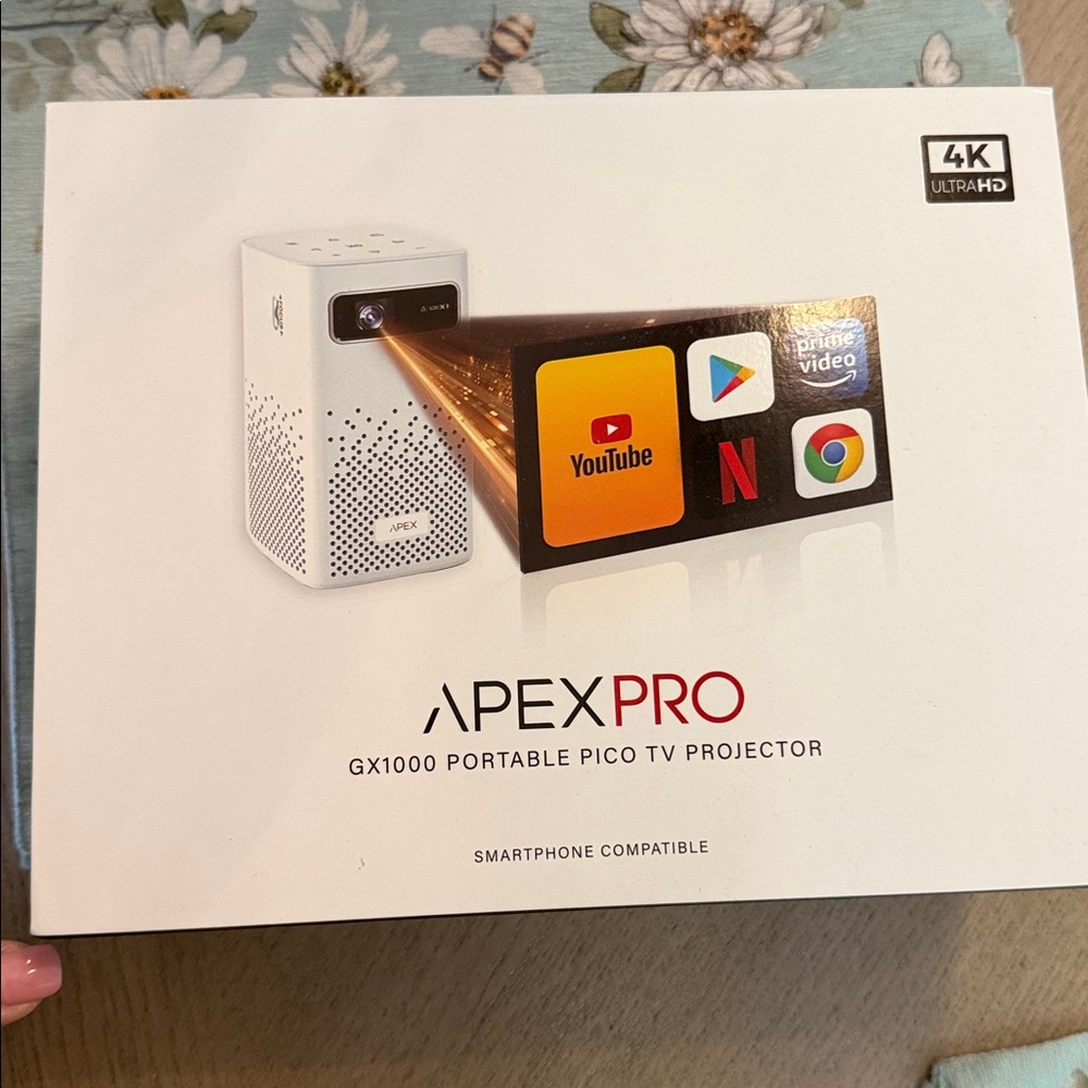 Apex White Mini Projector